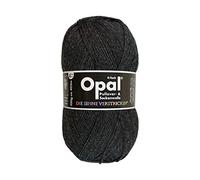 OPAL Uni (425m) 4-fädiges Garn - Wollmischung, leuchtende Volltonfarben, Garn für warme Socken und Pullover, 5191 Anthrazit Melange, 1 x 100 g