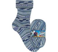 Opal Wirbelwind 4-fache Sockenwolle, 75% Schurwolle, 25% Polyamid, 425 m/100 g, Nadelstärke 2-3 mm (111477 flauschige Wolken)