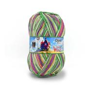Opal Wirbelwind 4-fache Sockenwolle, 75% Schurwolle, 25% Polyamid, 425 m/100 g, Nadelstärke 2-3 mm (11470 tanzende Blätter)
