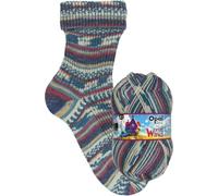 Opal Wirbelwind 4-fache Sockenwolle, 75% Schurwolle, 25% Polyamid, 425 m/100 g, Nadelstärke 2-3 mm (11471 gemütlicher Sofatag)