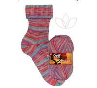 Opal Yoga 4-fach Sockenwolle, 75% Schurwolle Superwash, 25% Polyamid, 100g Knäuel, 425m Lauflänge, für Socken und Accessoires (11663 Kosmische Liebe)