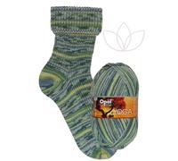 Opal Yoga 4-fach Sockenwolle, 75% Schurwolle Superwash, 25% Polyamid, 100g Knäuel, 425m Lauflänge, für Socken und Accessoires (11661 Meditation)