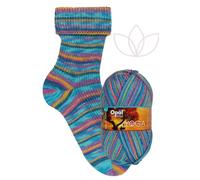 Opal Yoga 4-fach Sockenwolle, 75% Schurwolle Superwash, 25% Polyamid, 100g Knäuel, 425m Lauflänge, für Socken und Accessoires (11662 Lebensenergie)