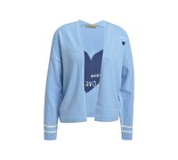 OPEN CARDIGAN WITH INTARSIA XL