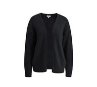 Milano Italy - Open Cardigan with oversized shoulders and 1/1 sleeves black - Gr. - M