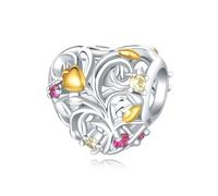 Openwork Vine Bead Charm, 925 Sterling Silber Charm Armband Zubehör, Kompatibel mit Pandora Armband Halskette