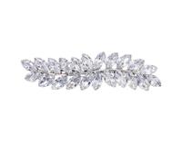 Operitacx 1 Stück Zirkon Haarspange für Mädchen Elegante Strass Haarnadel aus Metall in Silber Modischer Haarschmuck für Alltag und Party