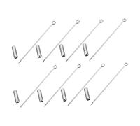Operitacx 20 Stück Kupferbroschen Langnadel Silber 70mm mit Einfachem Design Handgefertigte Schmuckaccessoires für Anstecknadeln an Kleidung und Revers Geeignet für Partys und Formelle