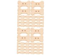 Operitacx 200stücke Holz-knöpfe Im Knochen-design Für Diy-projekte Handgemachte Bekleidungsaccessoires Für Erwachsene Zum Nähen Und Basteln