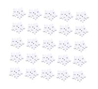 Operitacx 200stücke Holzknöpfe Schneeflockenknöpfe Für Weihnachtsdeko Und Basteln Aus Sicherem Und Langlebigem Holz Gefertigt Leicht Und Glatt