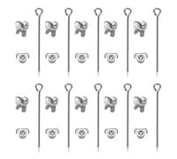 Operitacx 50 Stück Rostfreie Edelstahl Sicherheitsnadeln mit Verriegelung Broschenverschluss für Kleidung und Schmuck Glatte Oberfläche Vielseitig für Selbstgemacht und