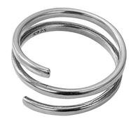 Operitacx Damenring Silber 925 Verstellbar mit Ästhetischem Design Offener Silberring als Verlobungsring Eleganter Schmuck für Partys und Geschenke