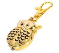 Operitacx Dekorative Taschenuhr Eule aus Legierung Gold Retro für Geschenk