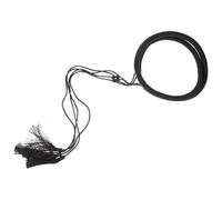 Operitacx Dubai Saudi Arabien Herren Stirnband aus Schwarzem Woll Seil für Arabischen Hijab Handgefertigtes Haarband mit Geflochtenem Design Weiches Haar Accessoire für Männer