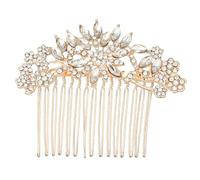 Operitacx Haarkamm Gold Brauthaarschmuck 1 Stück mit Kristallen für Braut und Besondere Hochzeitsfeiern Schmuckaccessoire Frauen
