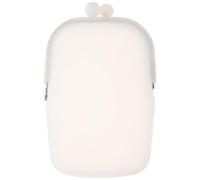 Operitacx Kleine Silikon Geldbörse mit Multifunktionalem Design und Angenehmem Griff Weißer Münzgeldbeutel für Damen zum Täglichen Einkaufen und Gebrauch