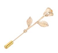 Operitacx Krawattennadel für Herren in Blumenform aus Zinklegierung mit Luxuriöser Goldener Farbe und Einzigartigem Vintage Design für Anzug und Hemdkragen