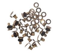 Operitacx Metallschnallen für Schnürsenkel 20 Stück aus Messing mit Kleinen Ösen für Stiefel und Turnschuhe Geeignet für Outdoor und Freizeitgebrauch