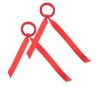 Operitacx Nezha Haarbänder 2 Stück für Elastischem Stoffmaterial Komfortabel und Vielseitig für Party Outfits und Cosplay Rotes Design für Mädchen