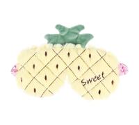 Operitacx Schlafmaske aus Plüsch mit Frucht Effekt Atmungsaktive Augenmaske für Erwachsene Geeignet für Meditation und Reisen Zufällige Farbe