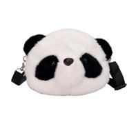 Operitacx Umhängetasche mit Damen für Schule und Praktische für Kuschelige Panda Plüschtasche Pp Baumwolle Leichte mit Einfachem und Großzügigem Design Freizeit