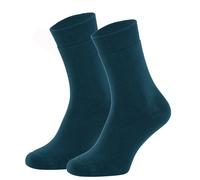 Opi and Max 3 oder 12 Paar Bio-Baumwolle Frottee Socken - GOTS-zertifizierte Baumwollsocken, 90% Bio-Baumwolle, Unisex für Männer & Frauen - Bequeme, Strapazierfähige Alltagssocken Seegrün 41-46