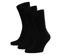 Opi and Max Baumwollsocken GOTS-zertifiziert, 98 % Bio-Baumwolle für Männer und Frauen Schwarz 41-46