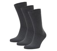 Opi and Max Socken Fuer Herren Damen 3 oder 24 Paar GOTS-zertifizierte Bio-Baumwollsocken (98%) Opi & Max Dunkelgrau 41-46