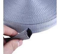 OPica 5/10 Meter Nylon-Schlauchgurtband, 25 mm, Doppellagiges reflektierendes Band, Rucksack-Taschengurt, Sicherheitsgurt, Hundeleine, Nähzubehör