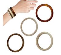 Opilroyn Harze Armbänder Für Frauen, 4er Set Damen Armbänder | Damen Schmuck Punk Geometrisches Armband für Geburtstage Tägliches Tragen Reisen Partys Arbeit Home Urlaub