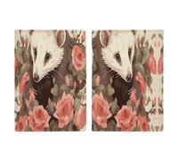 Opossum And Roses Reisepasshülle aus Leder, minimalistische Reisepasshülle, Reisebrieftasche, Reisepassbuchhalter für Damen und Herren, Stil, 20,3 x 13,8 cm, Stil:, 20.3x13.8cm