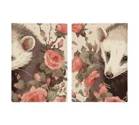 Opossum And Roses Reisepasshülle mit Kreditkartenfächern und Bordkartenfach für Reisepässe, Kreditkarten, Bordkarten