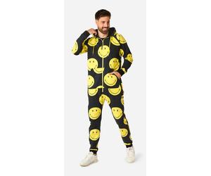 OppoSuit Onesie Smiley Jumpsuit Unisex | M - Gelb | Wir machen Party.de |
