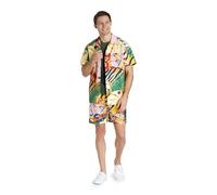 OppoSuits 2-teiliges Hawaii Sommer-Set für Herren - Strandbekleidung mit Passendem Shirt und Shorts