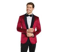OppoSuits Deluxe Herren-Dinnerjacke - Smoking-Anzugsblazer, Burgunderrot