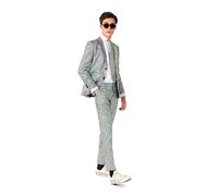 OppoSuits Discoballer Glänzender Anzug für Teenager Jungen - Abschlussball- und Hochzeitsfeier-Outfit - einschließlich Blazer, Hose und Krawatte - Mehrfarbig
