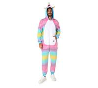 OppoSuits Erwachsene Einteiliger Pyjamas - Tier-Strampler - Einhorn Onesie - Weiß
