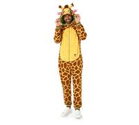 OppoSuits Erwachsene Einteiliger Pyjamas - Tier Strampler - Giraffe Onesie - Braun