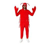 OppoSuits Erwachsene Einteiliger Pyjamas - Tier-Strampler - Hummer Onesie - Rot