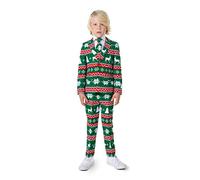 OppoSuits Festlicher Grüner Weihnachtsanzug für Jungen - Weihnachtsfeier-Outfit - Inklusive Blazer, Hose und Krawatte - Grün