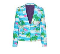 OppoSuits Flamingirl-Blazer für Damen - Partyanzug - Halloween und Partys - Stilvolle, Hochwertige Jacke - Mehrfarbig