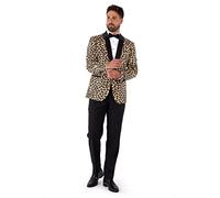 OppoSuits Formales Outfit für Männer - Premium Smoking - Tailliertes Outfit - Jaguar-Druck - Inklusive Blazer, Hose und Fliege