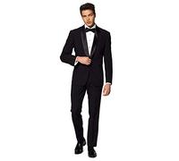 Opposuits Formales Outfit für Männer - Premium Smoking - Tailliertes Outfit - Schwarz - Inklusive Blazer, Hose und Fliege - Größe US 40