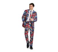 OppoSuits Herren DC Comics Heroes Anzug - Batman, Wonder Woman, Superman Party Outfit - inklusive Blazer, Hose und Krawatte