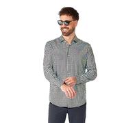 OppoSuits Herren Discoballer Hemd - Glänzendes Party Hemd - Weihnachts- und Motto Party Outfit - Inklusive 1 Button-Up Hemd - Disco Ball - Langarm