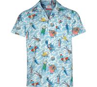 OppoSuits Herren Hawaii-Hemd - Kurzarm-Anime-Hemd - Strand-Stil Button-Up Hemd - One Piece