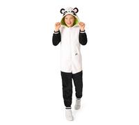 OppoSuits Kinder Einteiliger Pyjamas - Tier-Strampler - Panda Onesie - Weiß