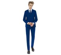 OppoSuits Lustige Verrückt Anzüge für Jungen Kommt mit Jacke, Hose und Krawatte Navy Royale 12 Jahre