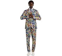 OppoSuits Men's Themaparty Anzug - Dragon Ball Z - Vegeta Goku Outfit - Comic Con, Themenpartys, Anime Anzug - Slim Fit - Multicolor - Inklusive Blazer, Hose und Krawatte