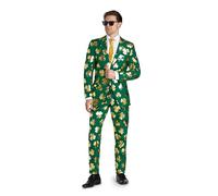 OppoSuits St. Paddy's Day Anzug für Männer - St. Patrick's Day Party Wear - Slim Fit - inklusive Blazer, Hose und Krawatte - Grün